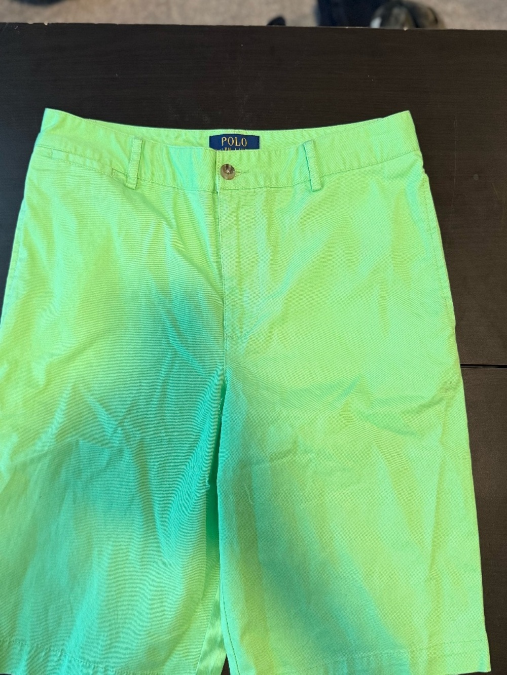 Boy's Polo Ralph Lauren Lime Green Chino Shorts (18)